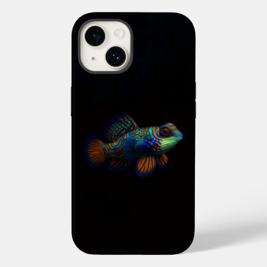 Black 4 Luxe iPhone 14 Mate, Mandarin Dragonet Case-Mate iPhone Case (Achterkant)