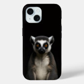 Black 4 Luxe iPhone 15 Case, Gentle Lemur Case-Mate iPhone Case (Achterkant)