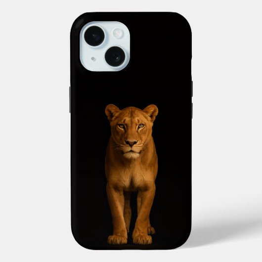 Black 4 Luxe iPhone 15 Case, Noble Lioness Case-Mate iPhone Case (Achterkant)