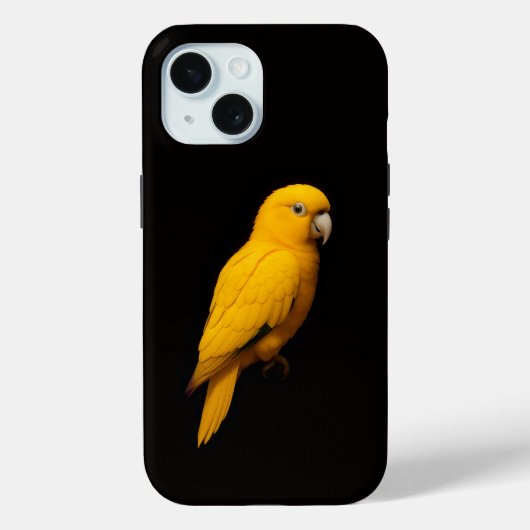 Black 4 Luxe iPhone 15 Mate, Golden Parakeet Case-Mate iPhone Case (Achterkant)