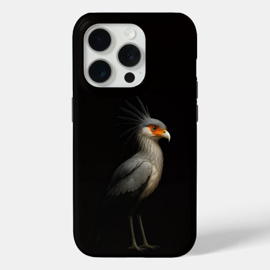 Black 4 Luxe iPhone 15 Pro Mate, Secretarybird Case-Mate iPhone Case (Achterkant)