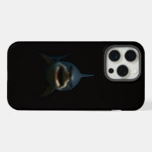 Black 4 Luxe iPhone 15 Pro Max, Requin Blanc (Verso Horizontal)