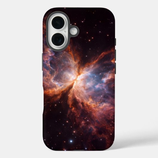 Black 4 Luxe iPhone 16 Mate, Butterfly Nebula Case-Mate iPhone Case (Achterkant)