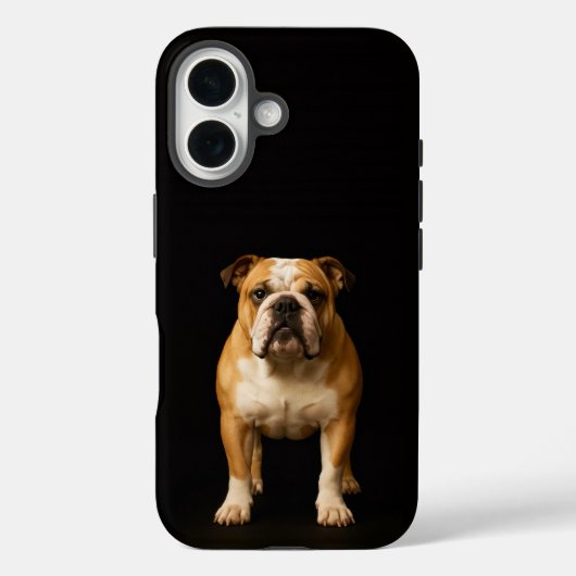 Black 4 Luxe iPhone 16 Mate, Stamina Bulldog Case-Mate iPhone Case (Achterkant)