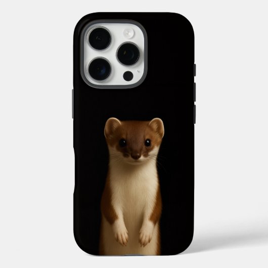 Black 4 Luxe iPhone 16 Pro, Elegant Weasel Case-Mate iPhone Case (Achterkant)