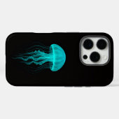 Black 4 Luxe iPhone 16 Pro, Green Jellyfish Case-Mate iPhone Case (Achterkant (horizontaal))