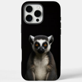 Black 4 Luxe iPhone 16 Pro Max, Gentle Lemur iPhone 16 Pro Max Hoesje