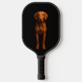 Black 4 Luxe Pickleball Paddle, Agile Vizsla Dog Pickleball Paddle (Voorkant)