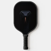 Black 4 Luxe Pickleball Paddle, Black Mamba Snake Paddle (Voorkant)