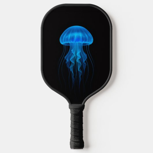 Black 4 Luxe Pickleball Paddle, Blue Jellyfish Pickleball Paddle (Voorkant)