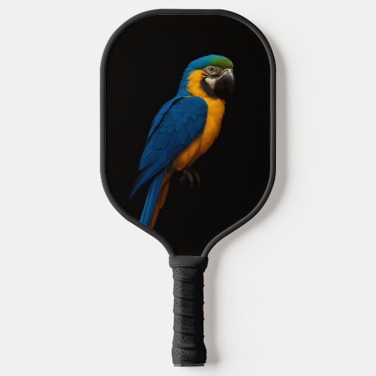 Black 4 Luxe Pickleball Paddle, Blue Yellow Macaw Pickleball Paddle (Voorkant)