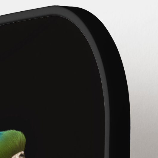 Black 4 Luxe Pickleball Paddle, Blue Yellow Macaw Pickleball Paddle (Links Detail)