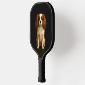 Black 4 Luxe Pickleball Paddle, Cavalier Spaniel Pickleball Paddle (Links)