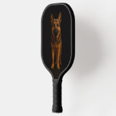 Black 4 Luxe Pickleball Paddle, German Shepherd Pickleball Paddle (Links)