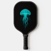 Black 4 Luxe Pickleball Paddle, Green Jellyfish Paddle (Voorkant)