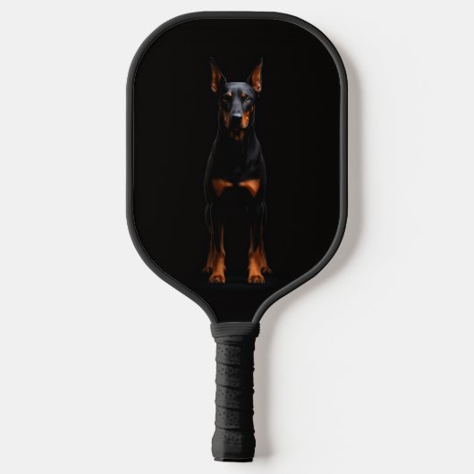 Black 4 Luxe Pickleball Paddle, Guardian Doberman Paddle (Achterkant)