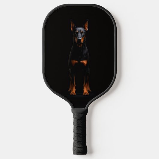 Black 4 Luxe Pickleball Paddle, Guardian Doberman Pickleball Paddle (Voorkant)