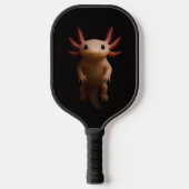 Black 4 Luxe Pickleball Paddle, Mexican Axolotl Paddle (Voorkant)