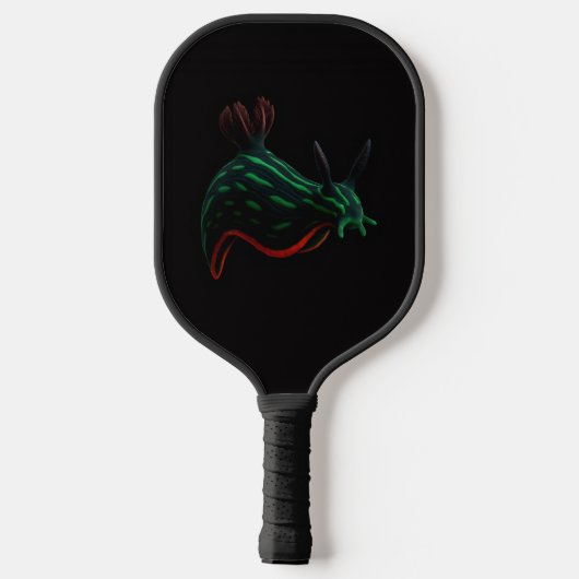 Black 4 Luxe Pickleball Paddle, Neon Sea Slug Paddle (Achterkant)