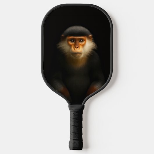 Black 4 Luxe Pickleball Paddle, Red Douc Langur Paddle (Achterkant)