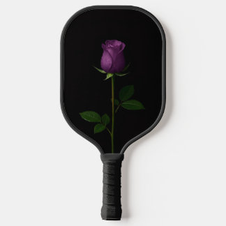 Black 4 Luxe Pickleball Paddle, Royal Violet Rose Pickleball Paddle