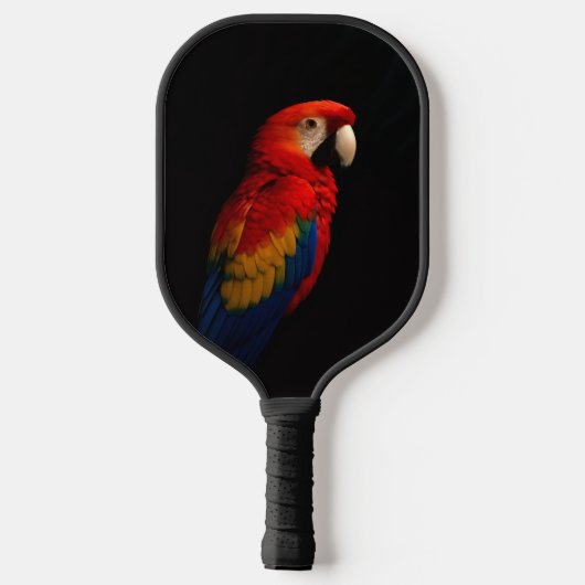 Black 4 Luxe Pickleball Paddle, Scarlet Parrot Pickleball Paddle (Achterkant)