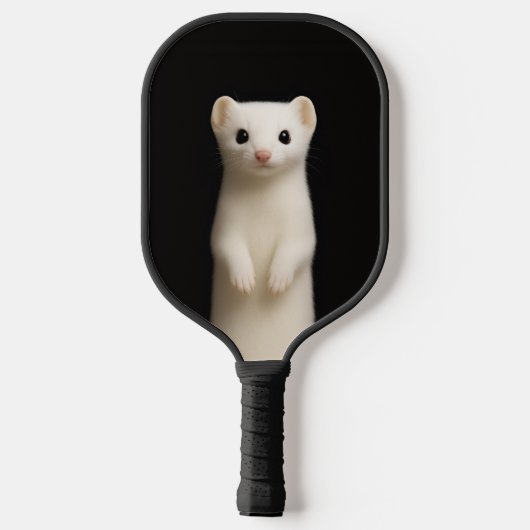 Black 4 Luxe Pickleball Paddle, Stylish Ermine Paddle (Achterkant)