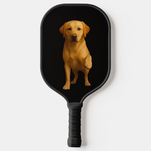 Black 4 Luxe Pickleball Paddle, Tender Labrador Pickleball Paddle (Achterkant)