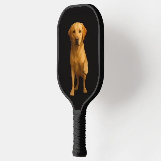 Black 4 Luxe Pickleball Paddle, Tender Labrador Pickleball Paddle (Links)
