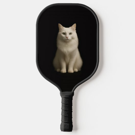 Black 4 Luxe Pickleball Paddle, Turkish Angora Cat Pickleball Paddle (Achterkant)