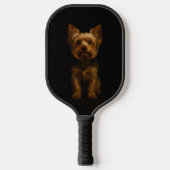 Black 4 Luxe Pickleball Paddle, Yorkshire Terrier Pickleball Paddle (Voorkant)