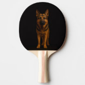 Black 4 Luxe ping pong paddle, German Shepherd Tafeltennisbatje (Voorkant)