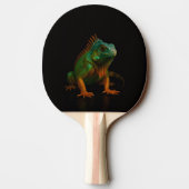 Black 4 Luxe ping pong paddle, Green Iguana Tafeltennisbatje (Achterkant)