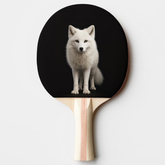 Black 4 Luxe ping pong paddle, Ivory Arctic Fox Tafeltennisbatje (Achterkant)