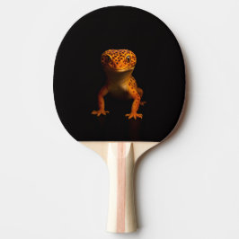 Black 4 Luxe ping pong paddle, Leopard Gecko Tafeltennisbatje