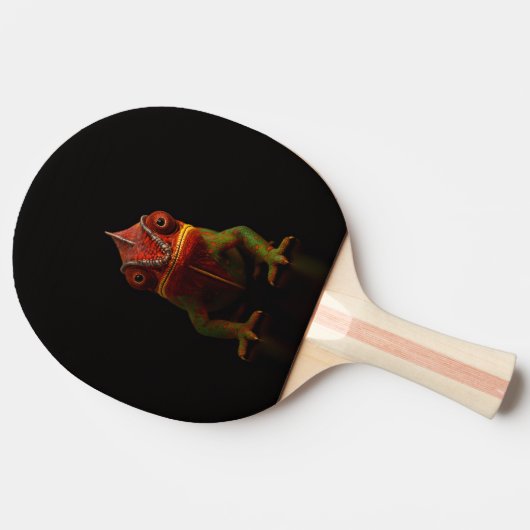 Black 4 Luxe ping pong paddle, Panther Chameleon Tafeltennisbatje (Zijkant)