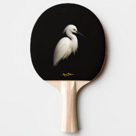 Black 4 Luxe ping pong paddle, Snowy Egret Tafeltennisbatje