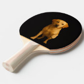 Black 4 Luxe ping pong paddle, Tender Labrador Tafeltennisbatje (Voorkant Gekanteld)
