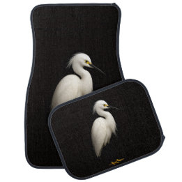 Black 4 Luxe Set of car mats, Snowy Egret Automat