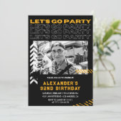 Black 92e anniversaire invitations Hommes (Debout devant)