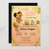 Black A Little Cutie est sur son chemin Invitation (Devant / Derrière)