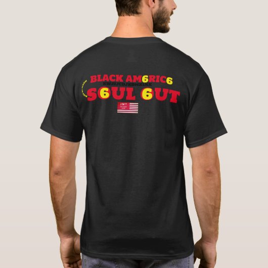 BLACK A SOUL OUT Basic Dark T-Shirt (Dos)