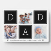 Black | Aangepast Kinder fotocollage DAD Fotoplaat (voorkant)