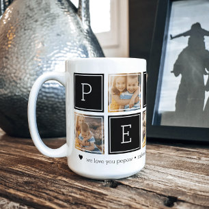 Black Aangepaste Pepaw 5 Photo Colourblock Colla Koffiemok
