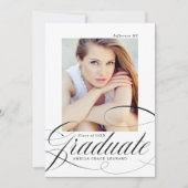 Black | Aankondiging van eloquence Foto Afstuderen (Voorkant)