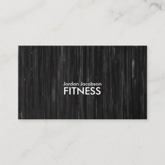 Black Abstract Fitness-Visitekaartjes Visitekaartje