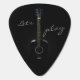 Black Acoustic Guitar Personalised Guitar Pick