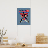 Black Adam | Afbeelding voor Atom Smasher-teken Poster (Keuken)