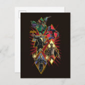 Black Adam Character Diamond Burst Graphic Briefkaart (Voorkant / Achterkant)