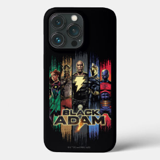 Black Adam Characters In Stripes Graphic iPhone 13 Pro Hoesje